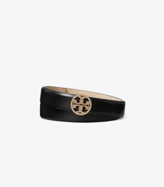 1″ Miller Smooth Leather Pavé Logo Belt