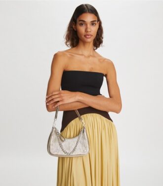151 Mercer Metallic Small Crescent Bag