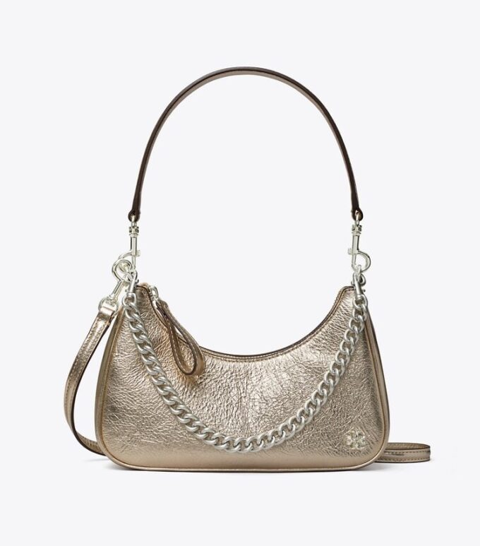 151 Mercer Metallic Small Crescent Bag