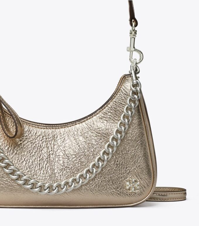 151 Mercer Metallic Small Crescent Bag