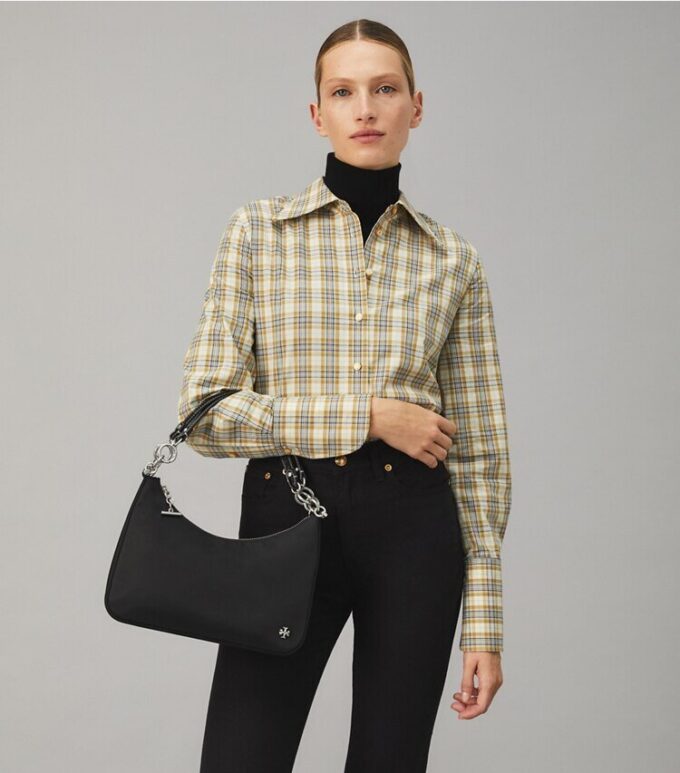 151 Mercer Nylon Crescent Bag
