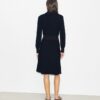 A-linjeformad turtleneckklänning med dragkedja A-linjeformad turtleneckklänning med dragkedja