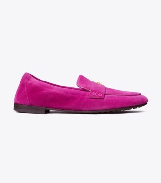 Ballettloafers i mocka