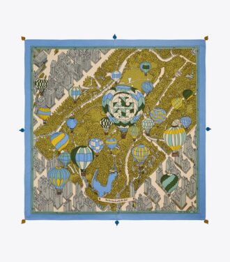 Balloons In The Sky Silk Square Scarf