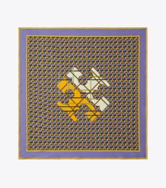 Basket-Weave Logo Jersey Neckerchief