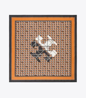 Basket-Weave Logo Silk Neckerchief Basket-Weave Logo Silk Neckerchief