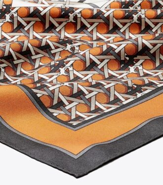 Basket-Weave Logo Silk Neckerchief Basket-Weave Logo Silk Neckerchief