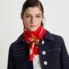 Blommig kompass silkesscarf Blommig kompass silkesscarf