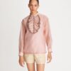 Blus med volanger fram Blus med volanger fram