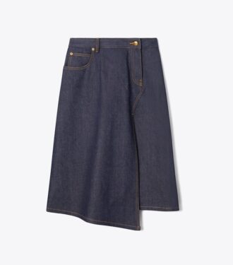 Bomullsdenimkjol