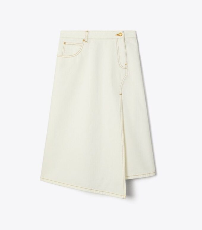 Bomullsdenimkjol Bomullsdenimkjol