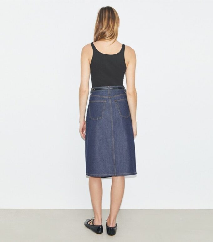 Bomullsdenimkjol Bomullsdenimkjol