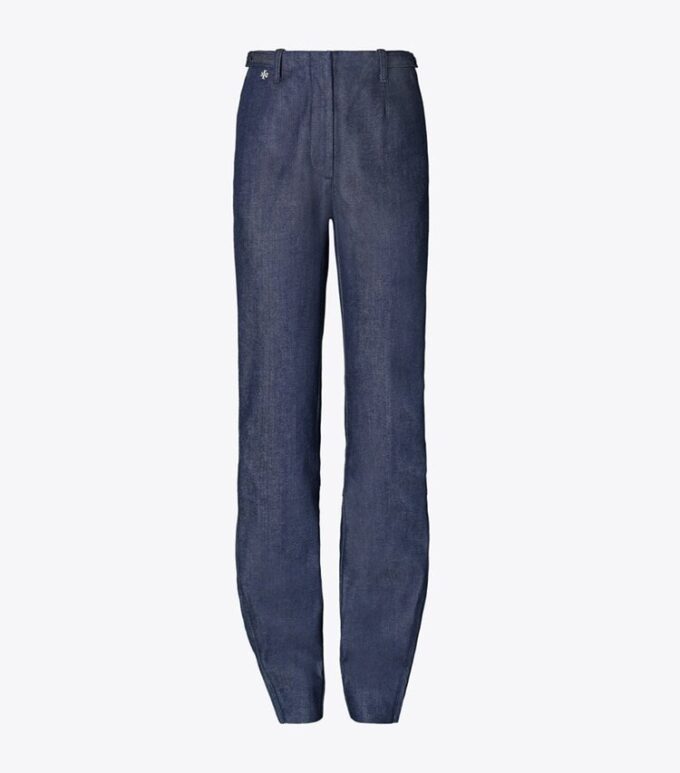 Bomullsjeans med dragkedja vid ankeln Bomullsjeans med dragkedja vid ankeln