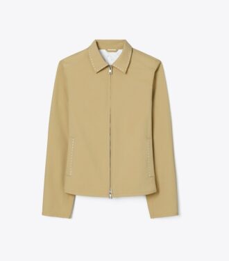 Broderad golfjacka i nylon
