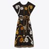 Broderad kaftan i bomullspoplin Broderad kaftan i bomullspoplin