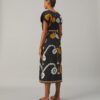 Broderad kaftan i bomullspoplin Broderad kaftan i bomullspoplin