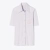 Broderad merceriserad bomullspolo Broderad merceriserad bomullspolo