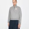 Broderad sweatshirt i fransk frotté Broderad sweatshirt i fransk frotté