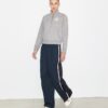 Broderad sweatshirt i fransk frotté Broderad sweatshirt i fransk frotté