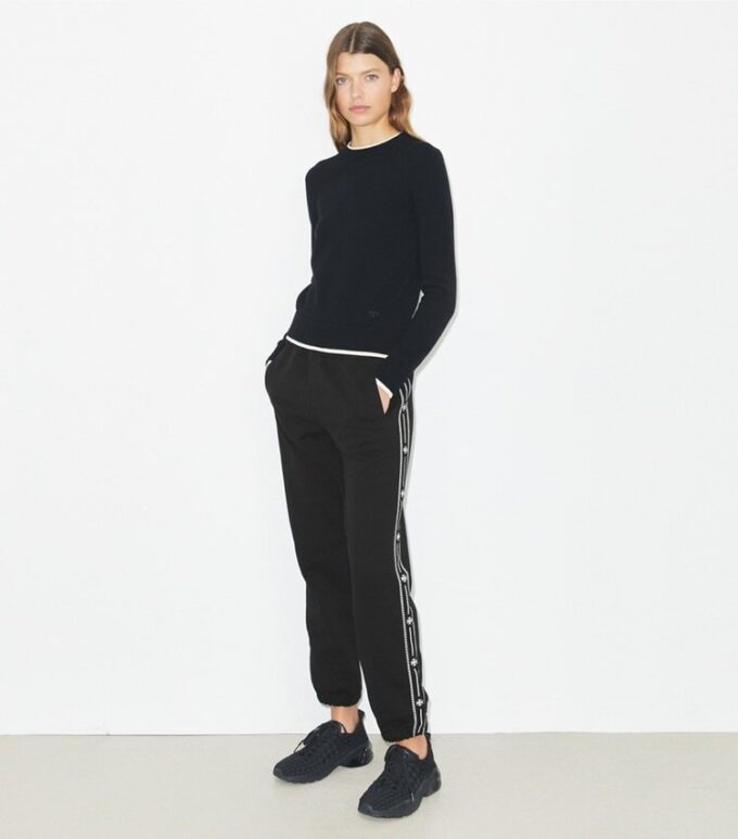Broderade sweatpants i frotté Broderade sweatpants i frotté