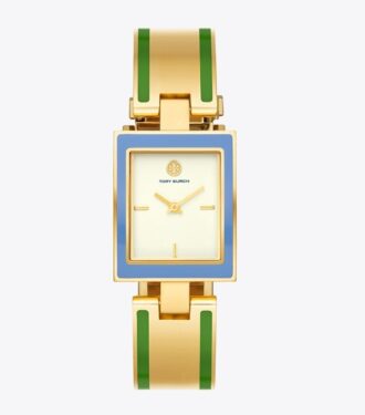 Buddy Bangle Watch, guldfärgat/flerfärgat rostfritt stål, 26 x 32 mm