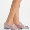 Cap-Toe Mary Jane Pavé Heeled Ballet Cap-Toe Mary Jane Pavé Heeled Ballet