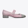 Cap-Toe Mary Jane Pavé Heeled Ballet Cap-Toe Mary Jane Pavé Heeled Ballet