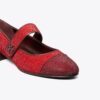 Cap-Toe Mary Jane Pavé Heeled Ballet Cap-Toe Mary Jane Pavé Heeled Ballet