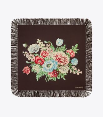 Chair Floral Silk Square