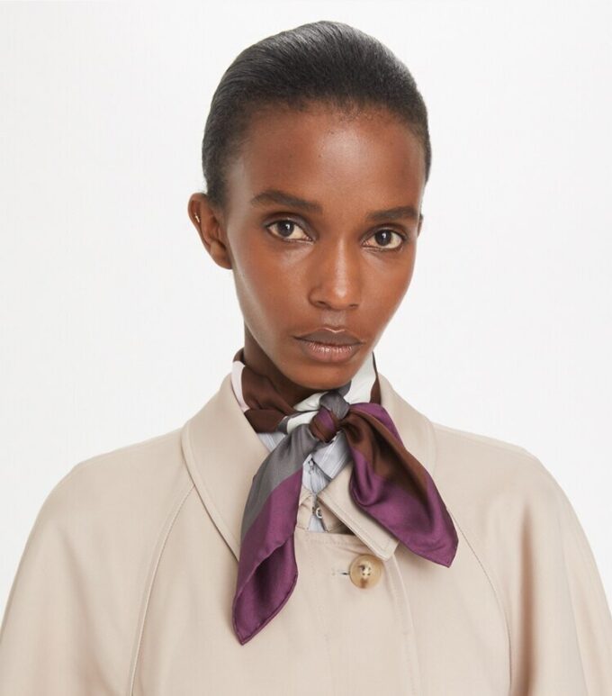 Colorblock Logo Silk Neckerchief Colorblock Logo Silk Neckerchief