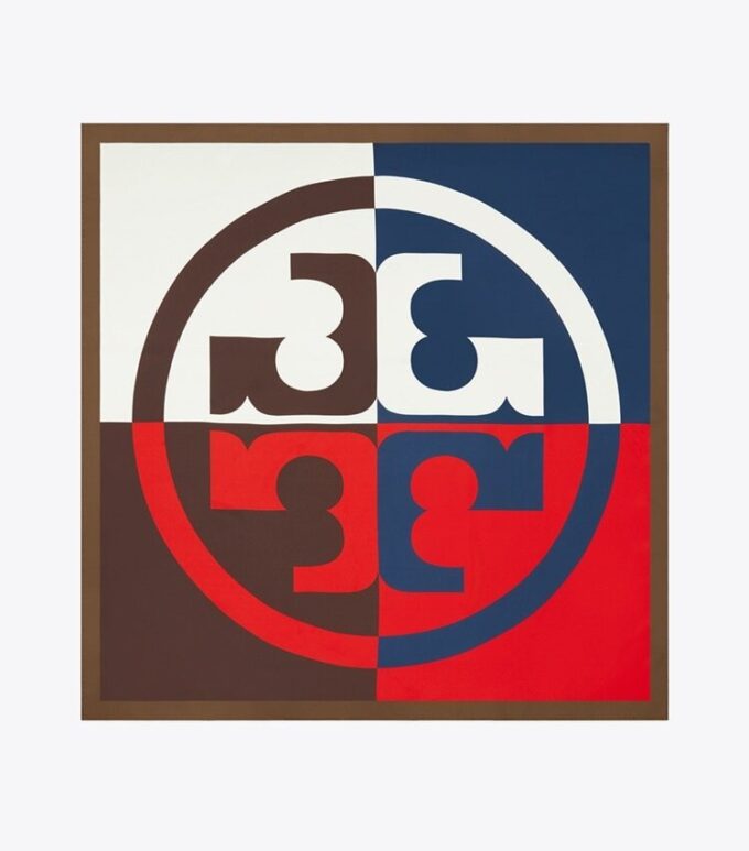 Colorblock Logo Silk Square Colorblock Logo Silk Square