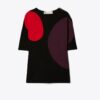 Colorblock-stickad topp