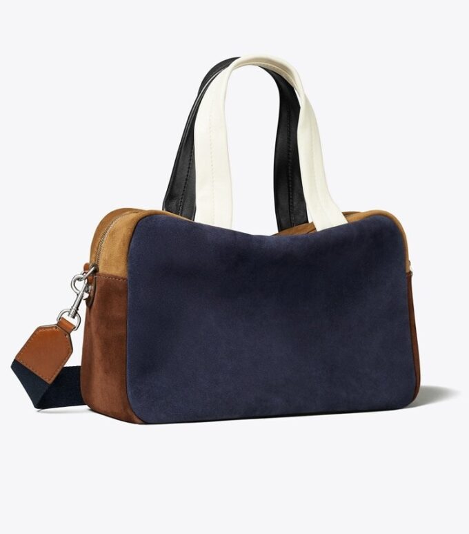 Colorblock Suede Satchel Colorblock Suede Satchel