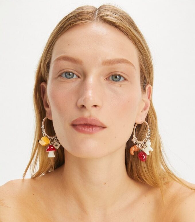 Curiosity Charm Hoop Earrings Curiosity Charm Hoop Earrings
