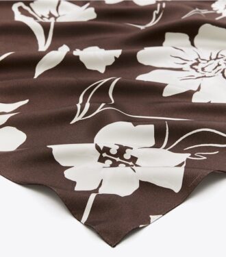 Daisy dubbelsidig fyrkantig silkescarf