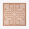 Deco Crane Geo Logo Oversized Silk Square Scarf