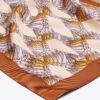 Deco Crane Geo Logo Oversized Silk Square Scarf