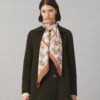 Deco Crane Geo Logo Oversized Silk Square Scarf