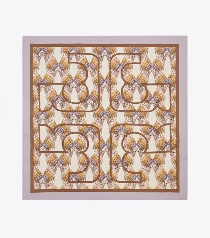 Deco Crane Geo Logo Silk Neckerchief