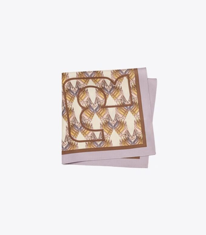 Deco Crane Geo Logo Silk Neckerchief