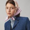 Deco Crane Geo Logo Silk Neckerchief