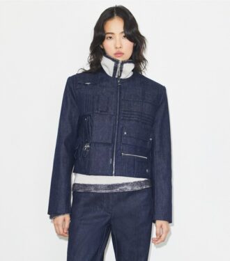 Denimhandväskjacka