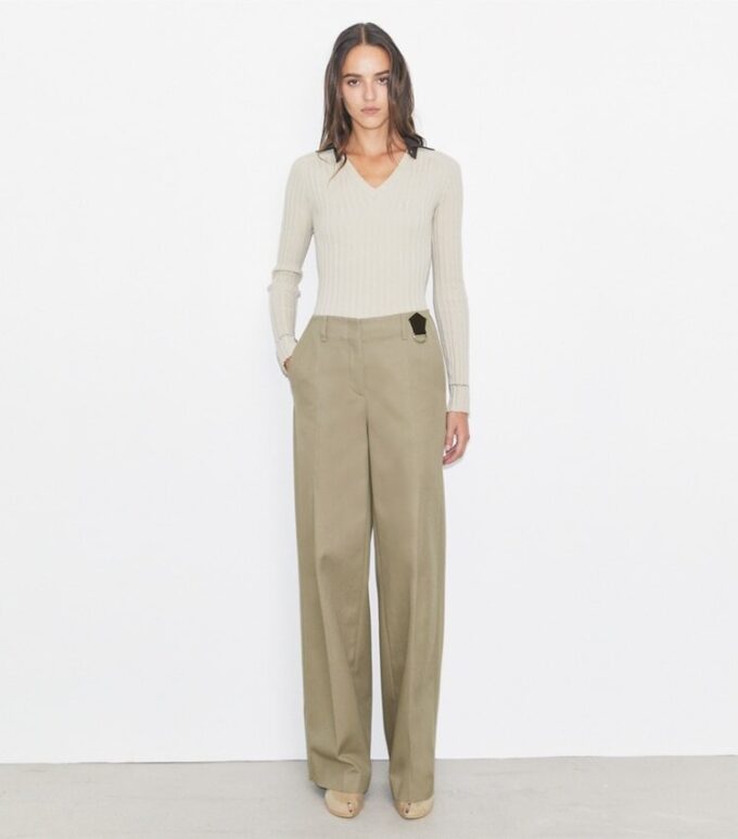 Distressed Cotton Pant