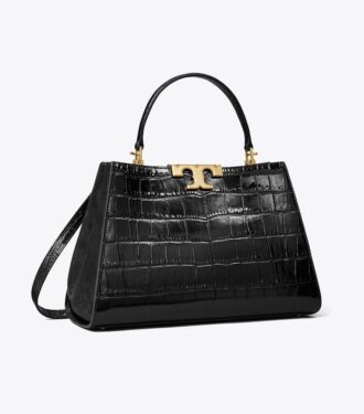 Eleanor krokodilpräglad satchel Eleanor krokodilpräglad satchel