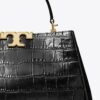 Eleanor krokodilpräglad satchel
