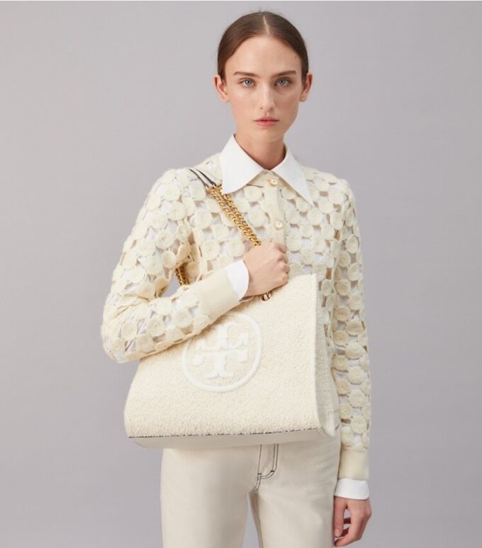 Ella Bouclé Chain Mini Tote Ella Bouclé Chain Mini Tote