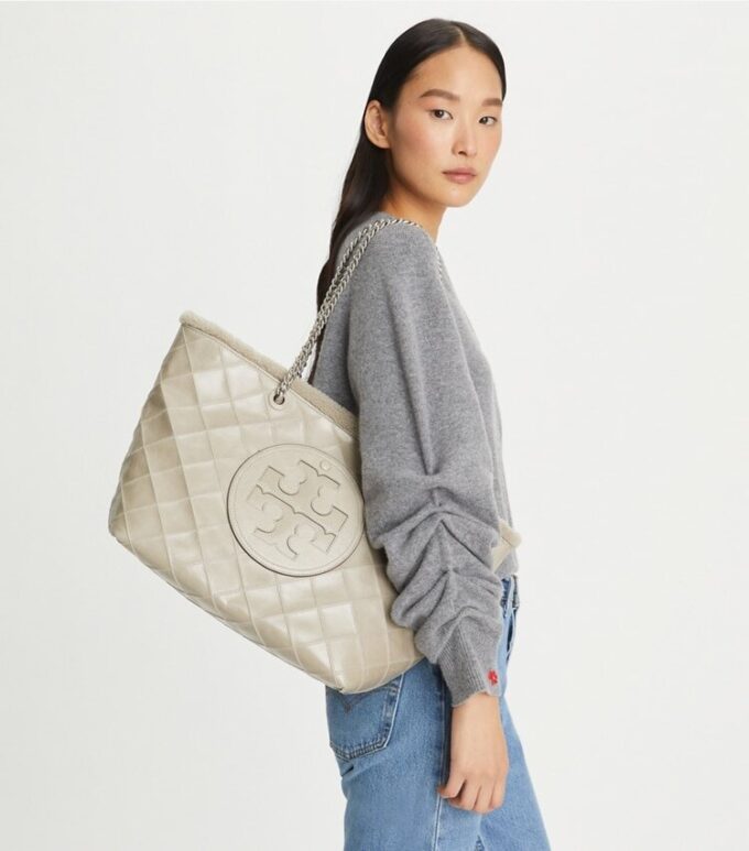 Ella Chain Shearling Tote Ella Chain Shearling Tote