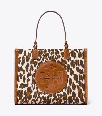 Ella Leopard Canvas Small Tote