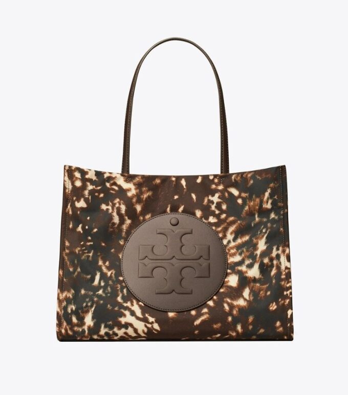 Ella tryckt nylon liten tote