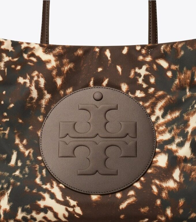 Ella tryckt nylon liten tote